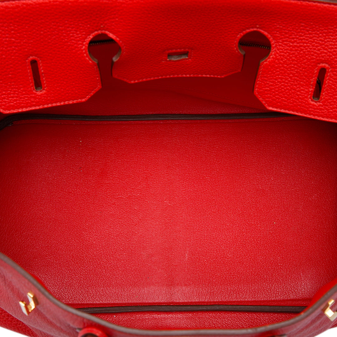 Hermès Sac à main Birkin Retourne 35 Togo Rouge – vue 4 – GABY PARIS