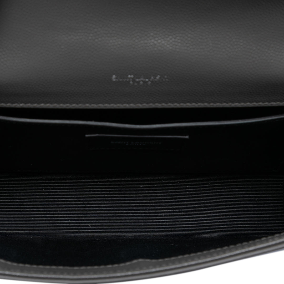 Saint Laurent Small Grain de Poudre Monogram Kate Pompon Sac porté croisé