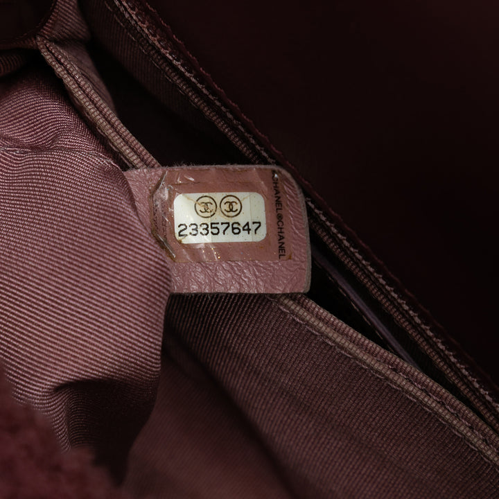 Chanel Small Shearling Coco Top Handle Bag Rouge