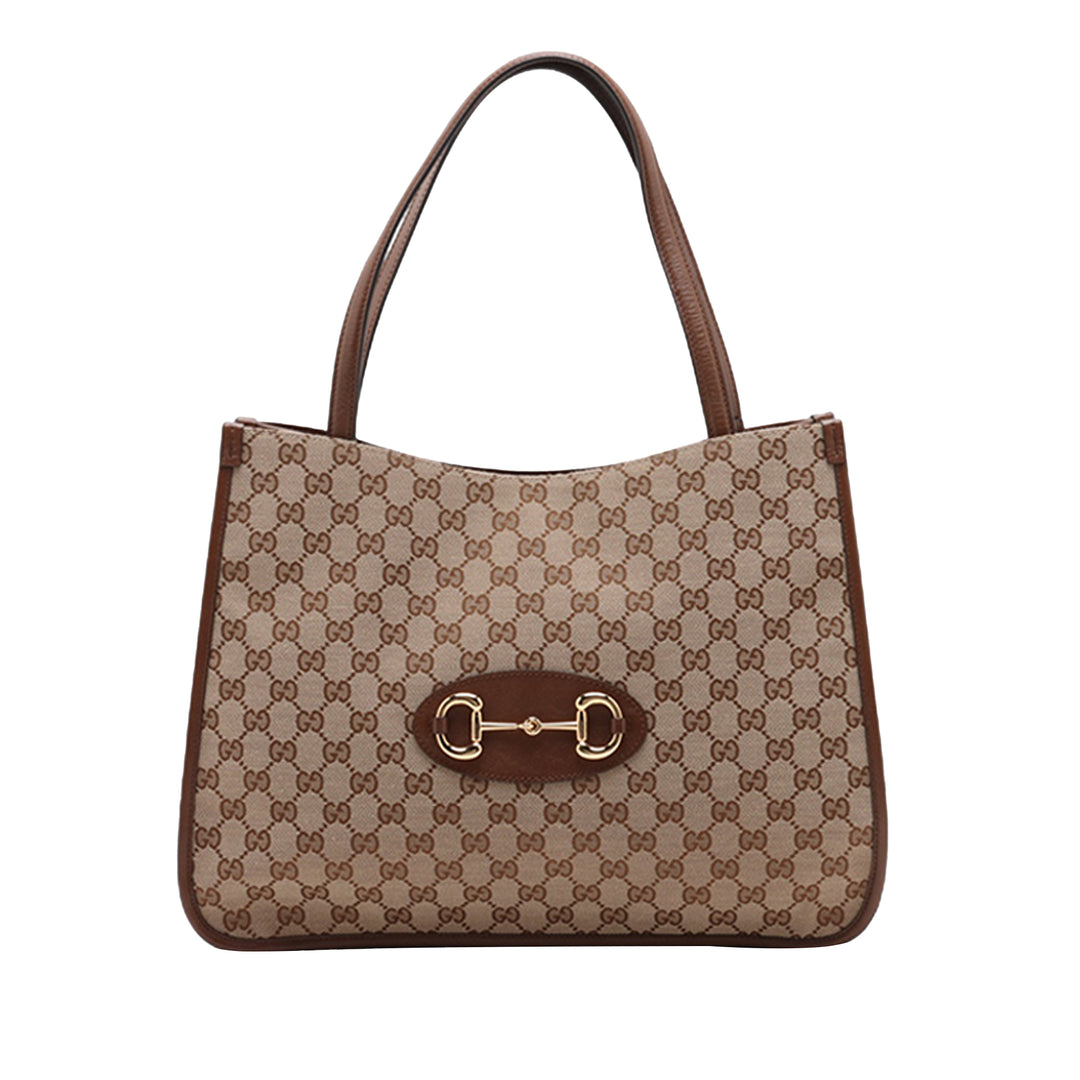 Gucci Medium GG Toile Horsebit 1955 Cabas