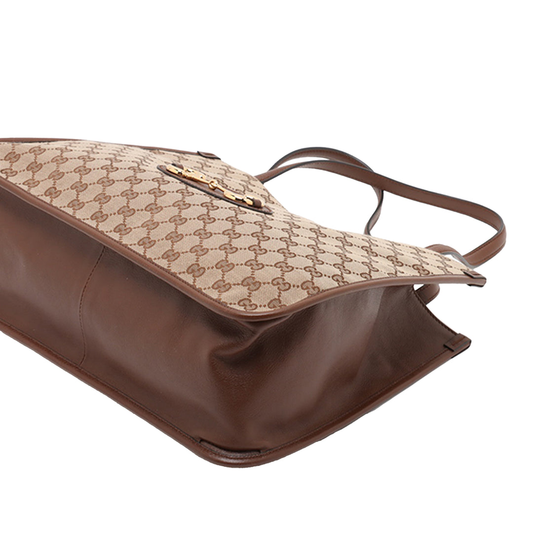 Gucci Medium GG Toile Horsebit 1955 Cabas