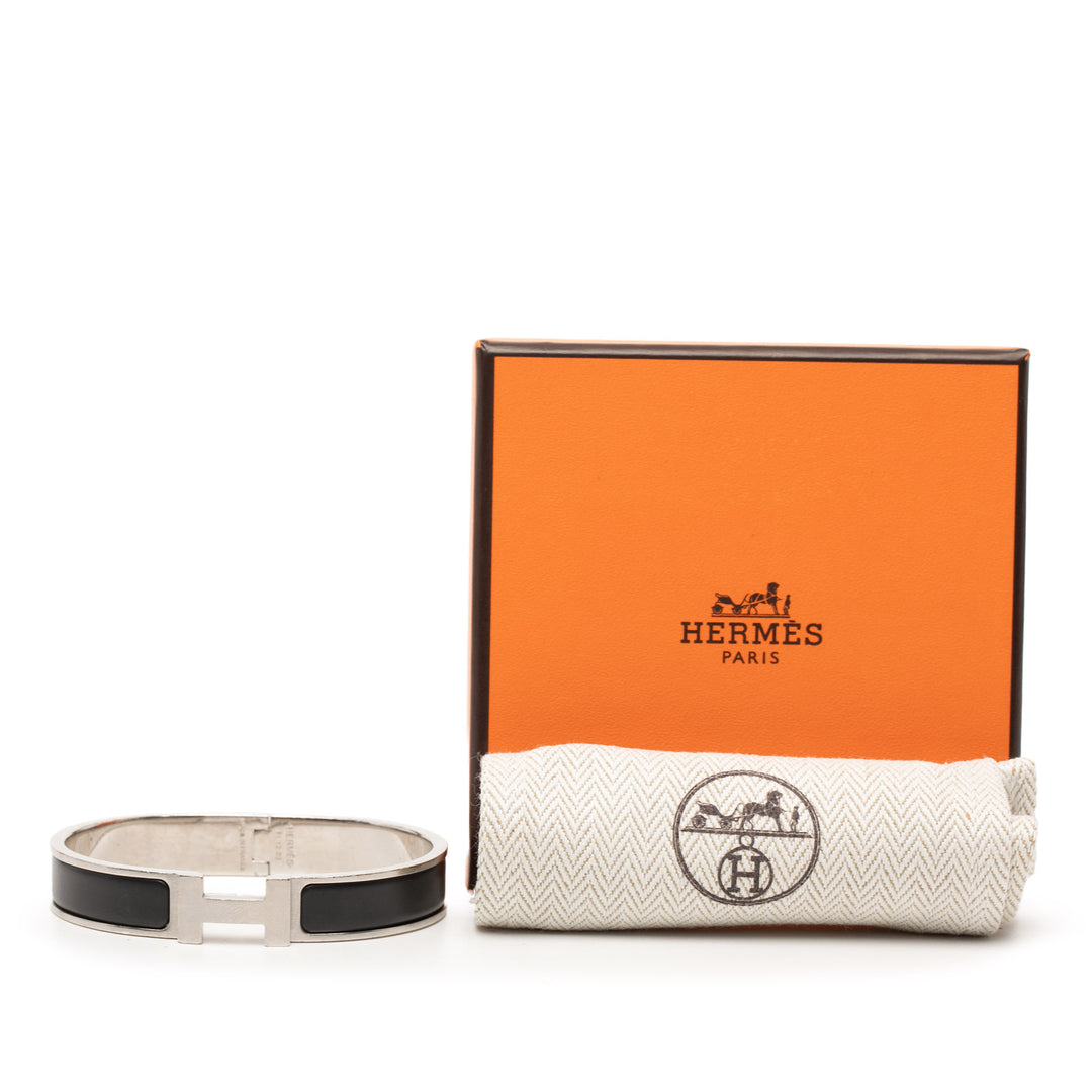 Hermès Narrow Émail Clic H Bracelet PM