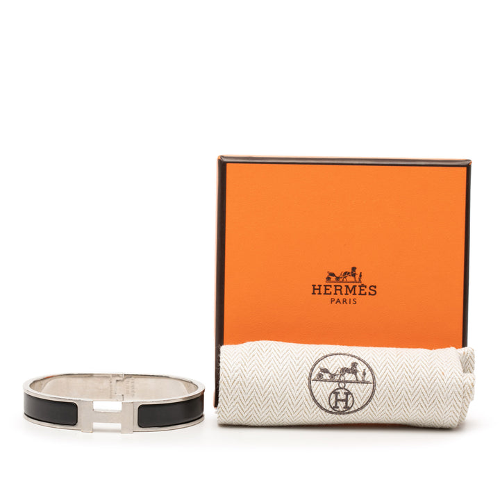 Hermès Narrow Émail Clic H Bracelet PM