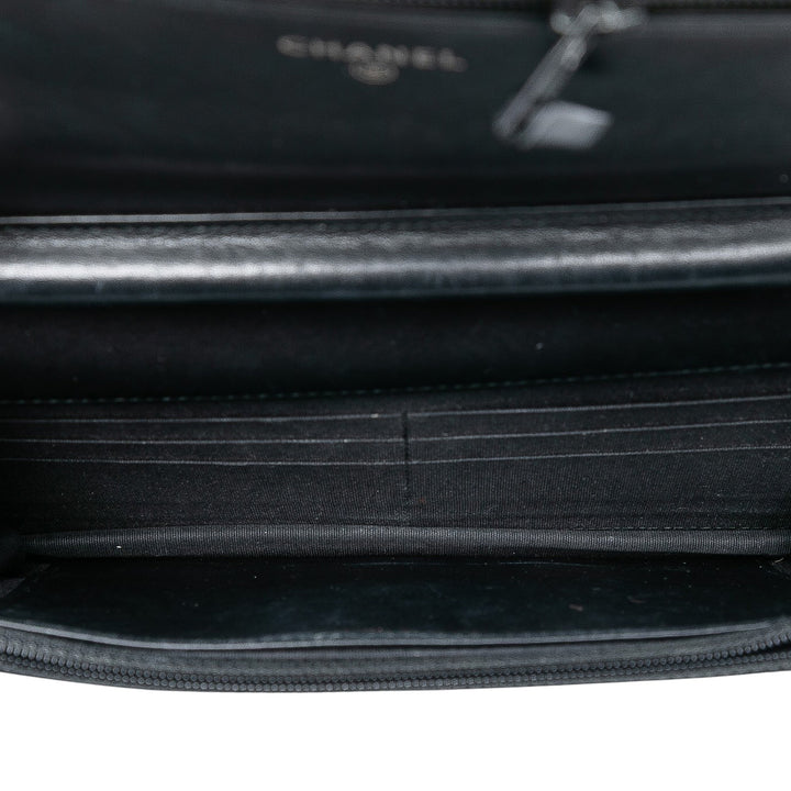 Chanel Chevron Mixed Cuirs Boy Wallet on Chain