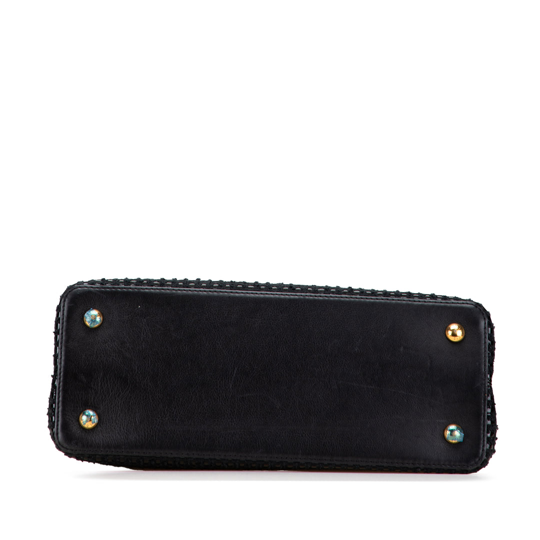 Louis Vuitton Tweed Capucines MM Noir