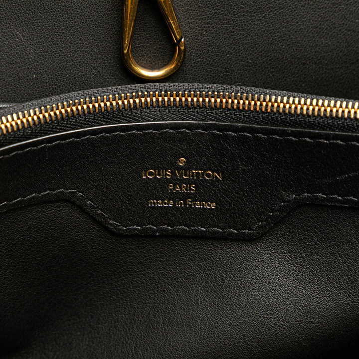 Louis Vuitton Tweed Capucines MM Noir