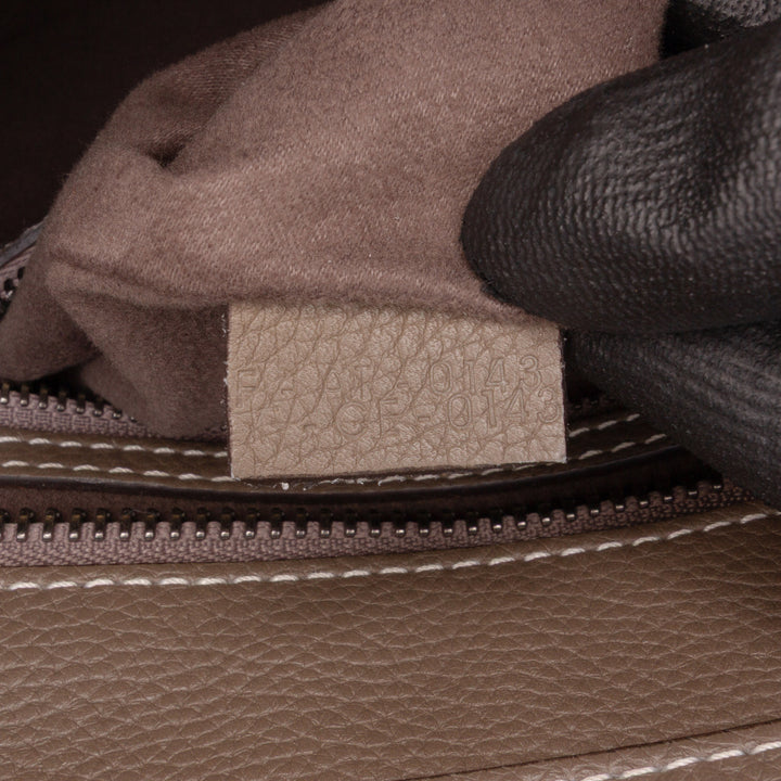 Celine Micro Cuir Luggage Cabas Marron