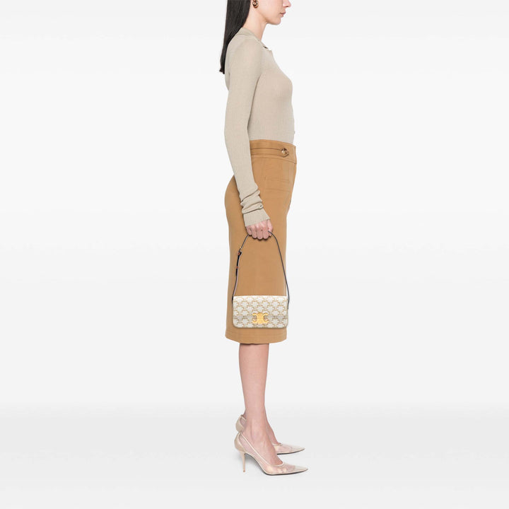 Celine Triomphe Coated Toile Claude Sac bandoulière