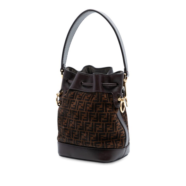 Fendi Mini Zucca Daim Mon Tresor Bucket Sac