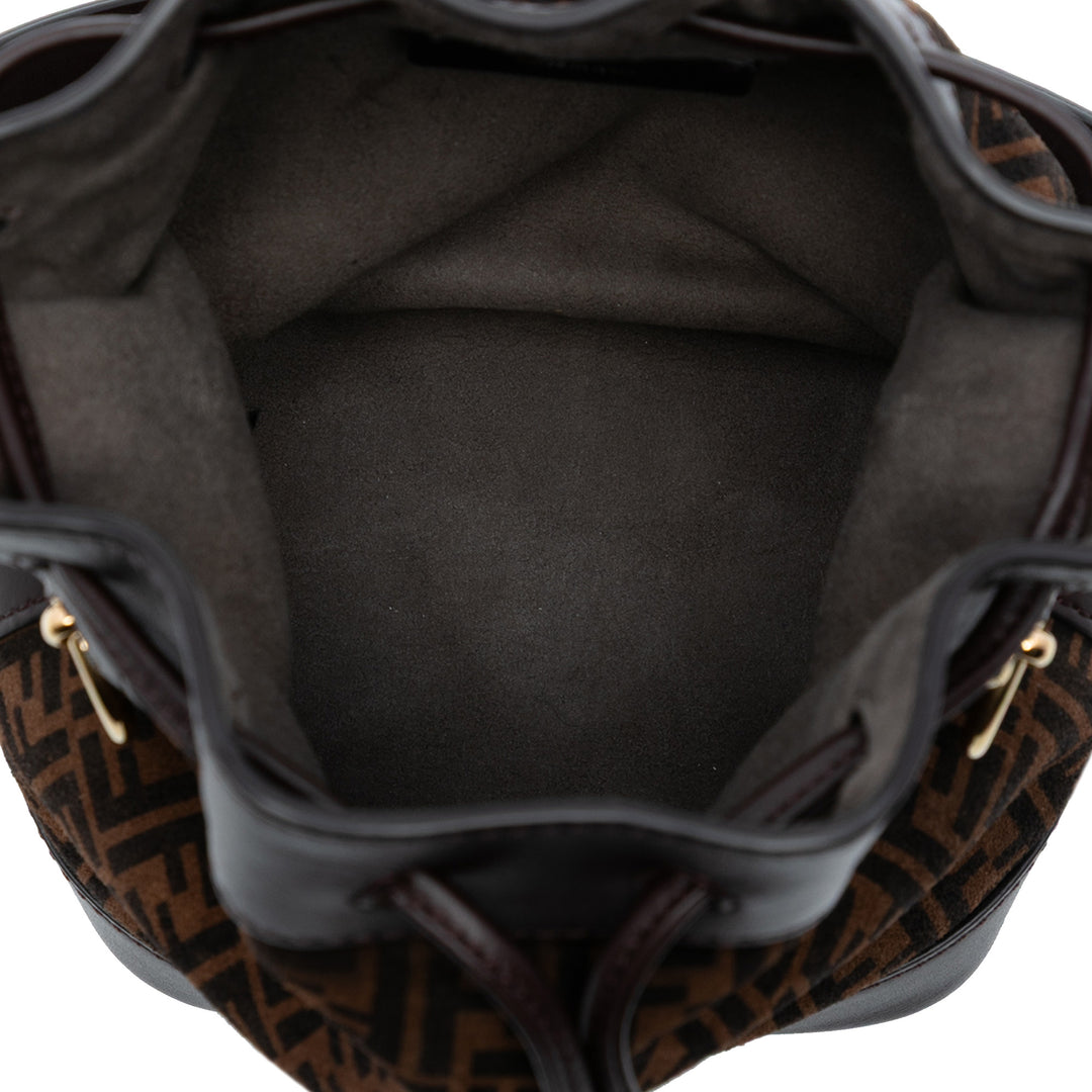 Fendi Mini Zucca Daim Mon Tresor Bucket Sac
