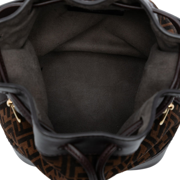 Fendi Mini Zucca Daim Mon Tresor Bucket Sac