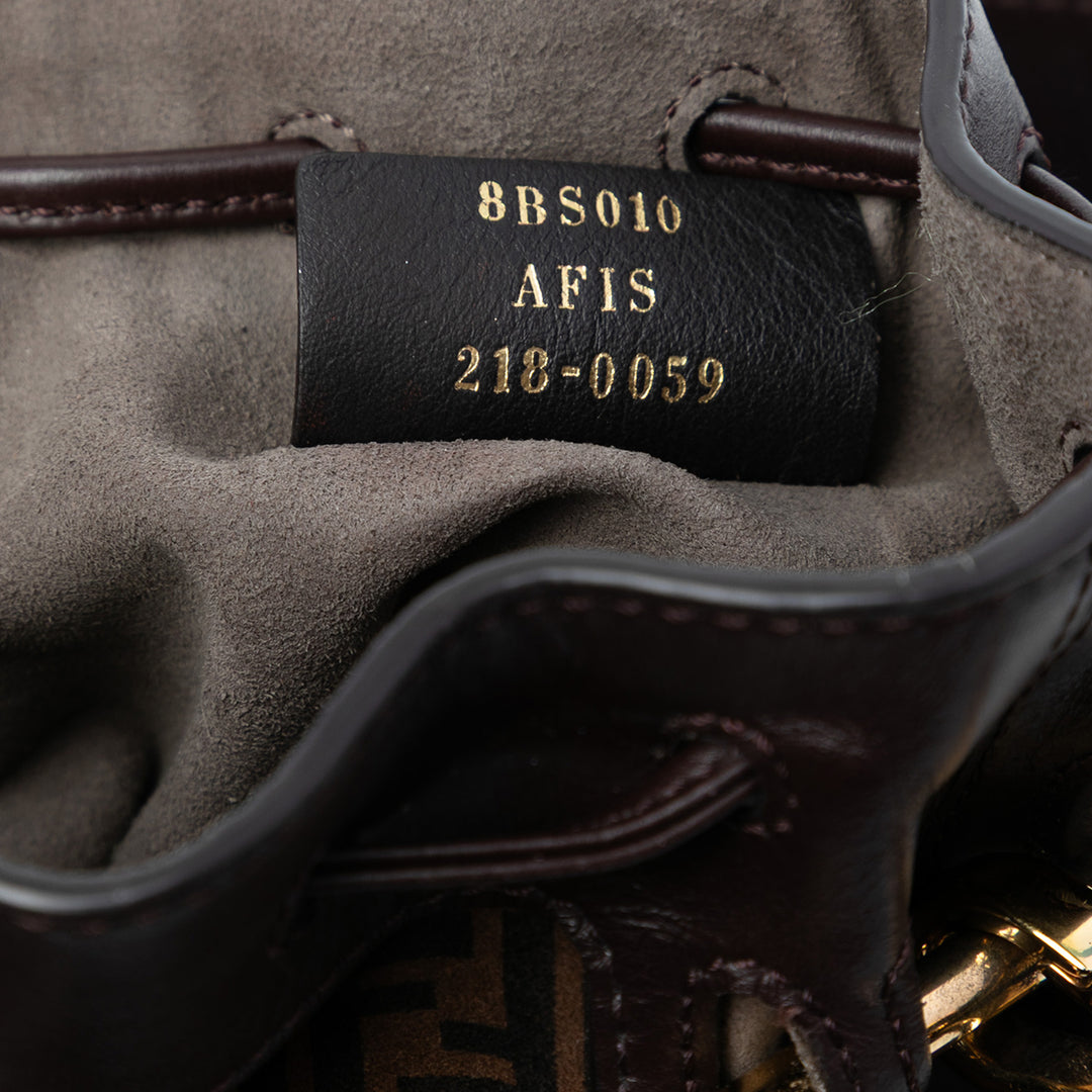 Fendi Mini Zucca Daim Mon Tresor Bucket Sac