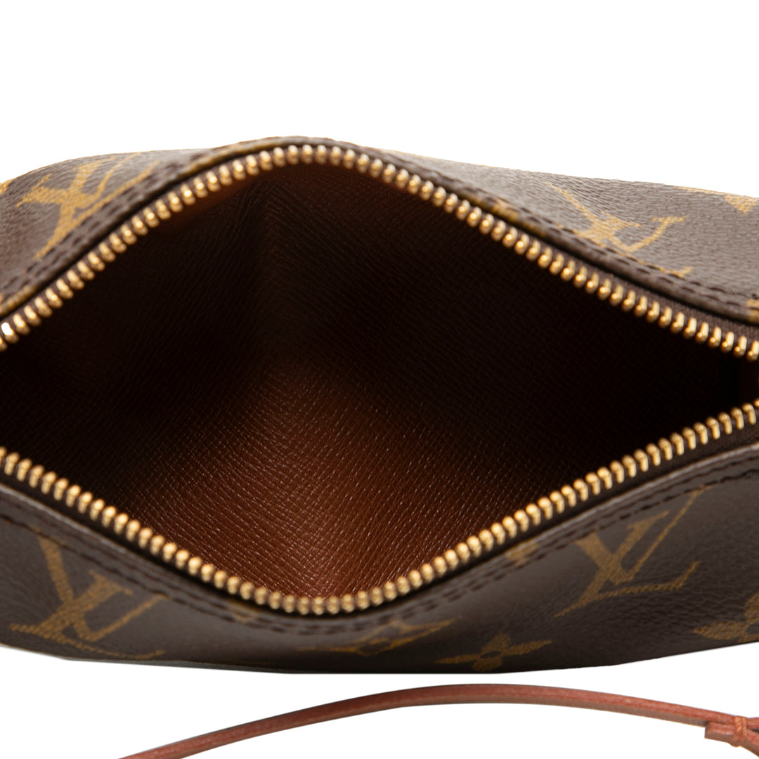 Papillon Pochette Monogramm Braun