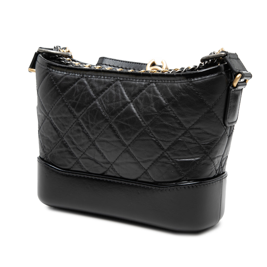 Chanel Small Matelassé vieilli Cuir de veau Gabrielle Hobo