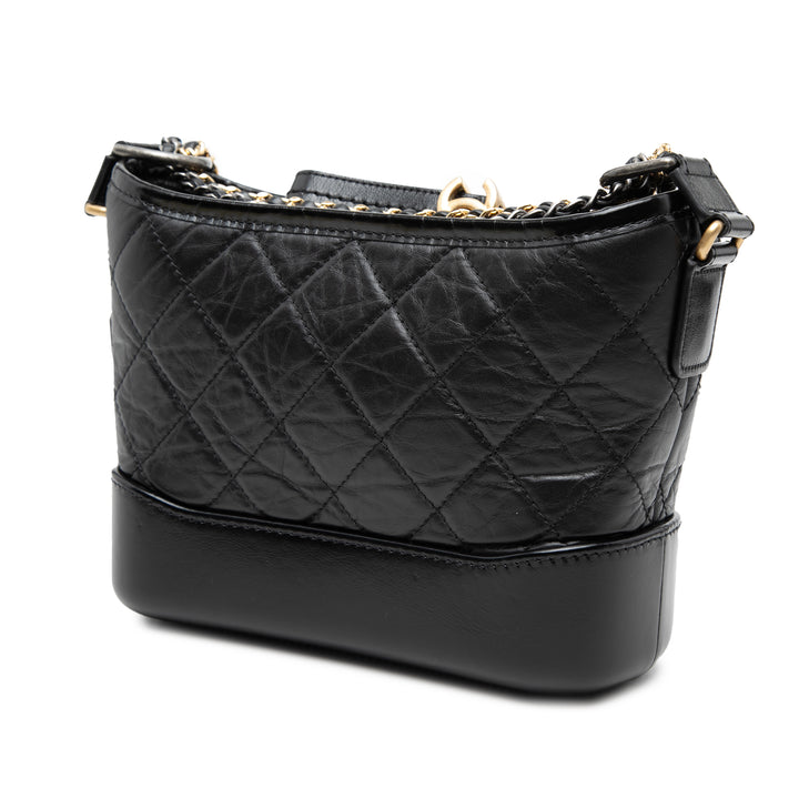 Chanel Small Matelassé vieilli Cuir de veau Gabrielle Hobo