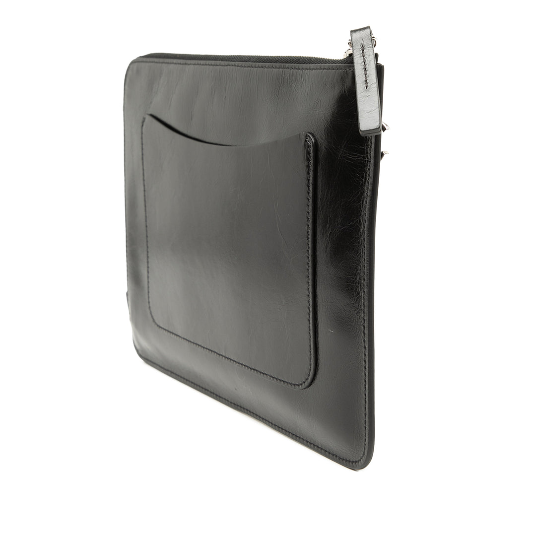 Chanel Distressed Cuir de veau Je Ne Suis Pas En Solde Pochette
