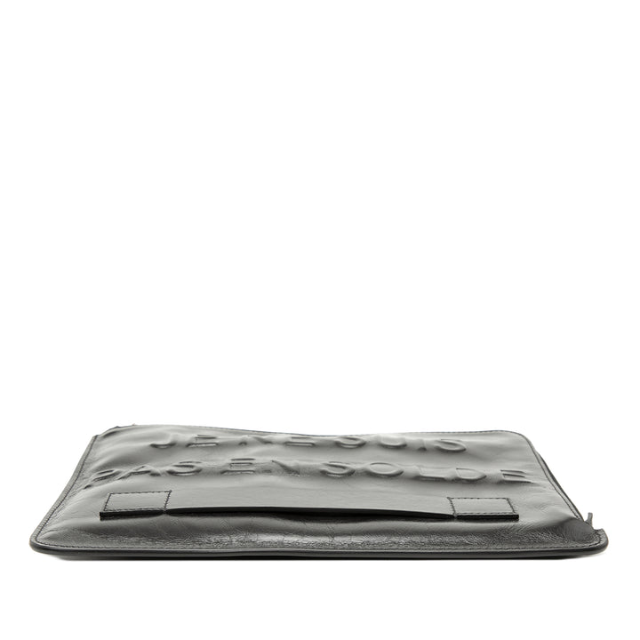 Chanel Distressed Cuir de veau Je Ne Suis Pas En Solde Pochette
