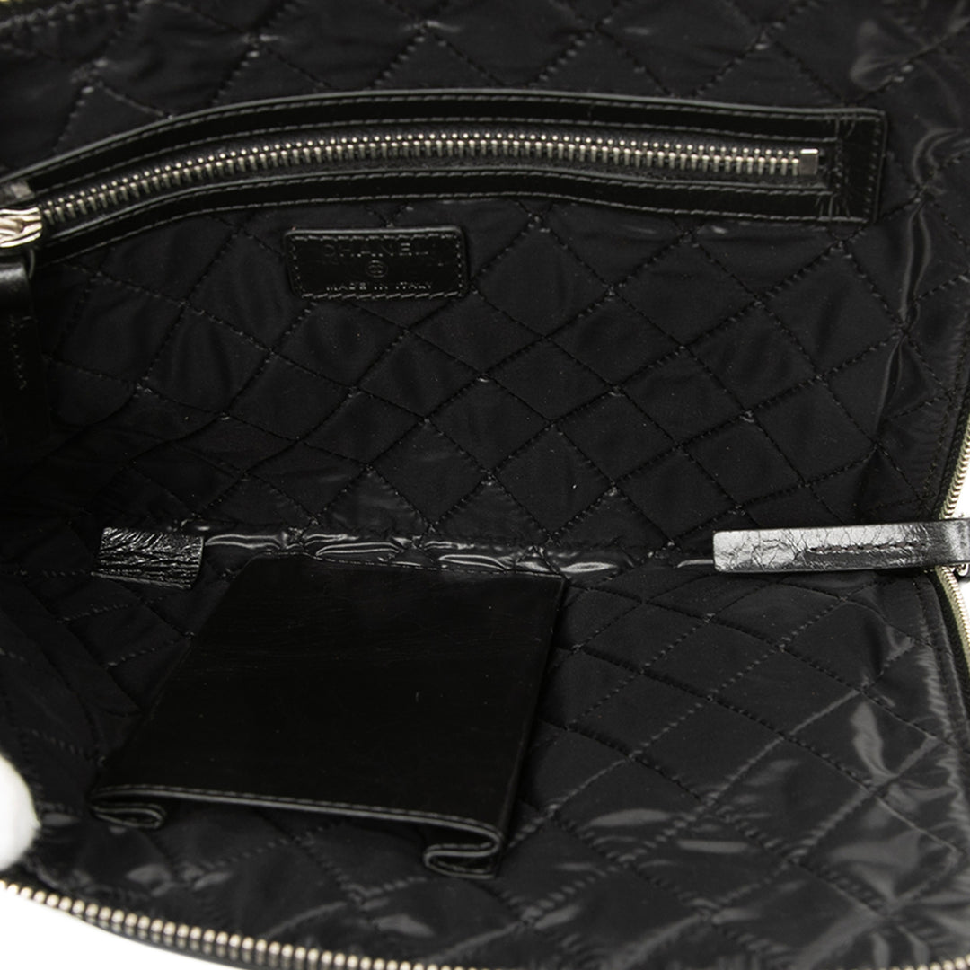Chanel Distressed Cuir de veau Je Ne Suis Pas En Solde Pochette