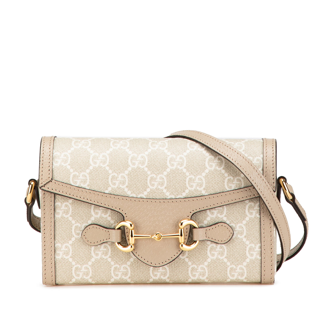 Mini GG Supreme Horsebit 1955 Crossbody Brown - Gaby Paris