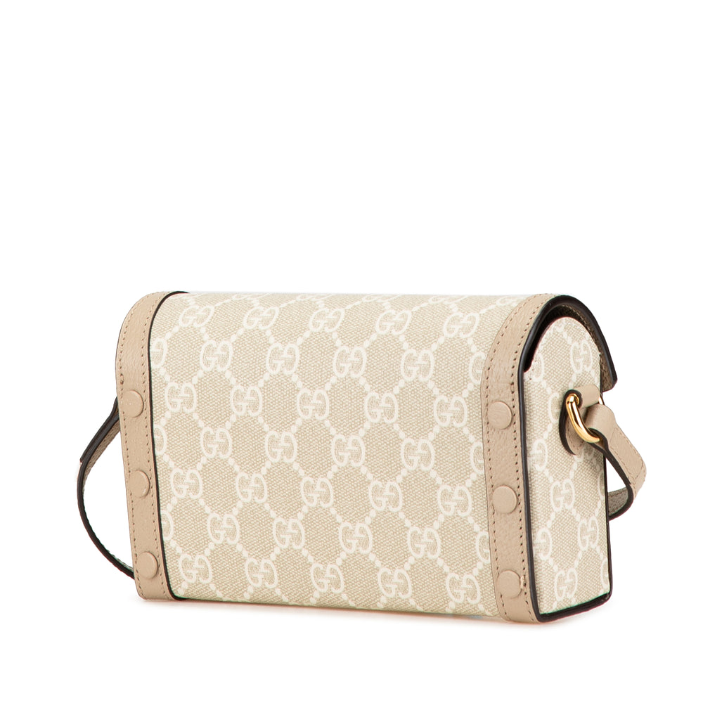 Mini GG Supreme Horsebit 1955 Crossbody Brown - Gaby Paris