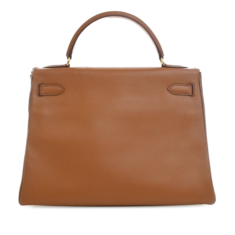 Hermès Sac à main Kelly Retourne 32 Epsom Marron – vue 2 – GABY PARIS