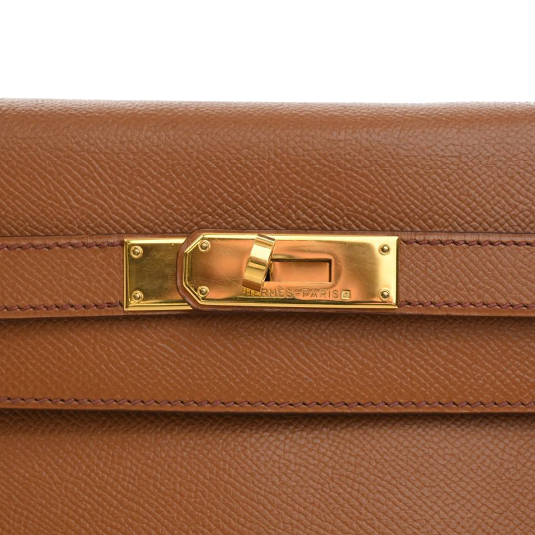 Hermès Sac à main Kelly Retourne 32 Epsom Marron – vue 5 – GABY PARIS