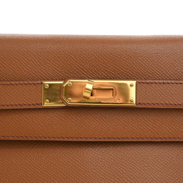 Hermès Sac à main Kelly Retourne 32 Epsom Marron – vue 5 – GABY PARIS