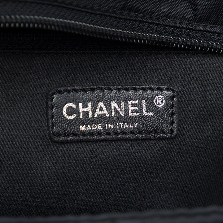 Chanel Paris New York Matelassé Cabas Noir