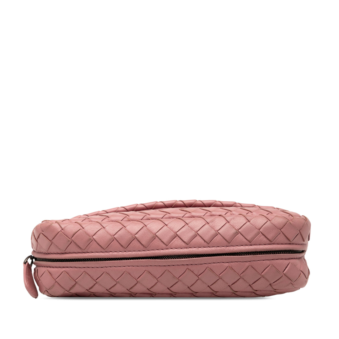 Bottega Veneta Mini Nappa Intrecciato Expandable Chain Sac porté croisé Rose