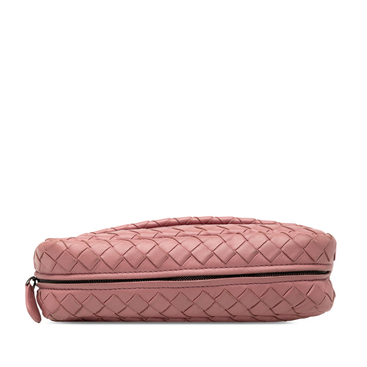 Bottega Veneta Mini Nappa Intrecciato Expandable Chain Sac porté croisé Rose
