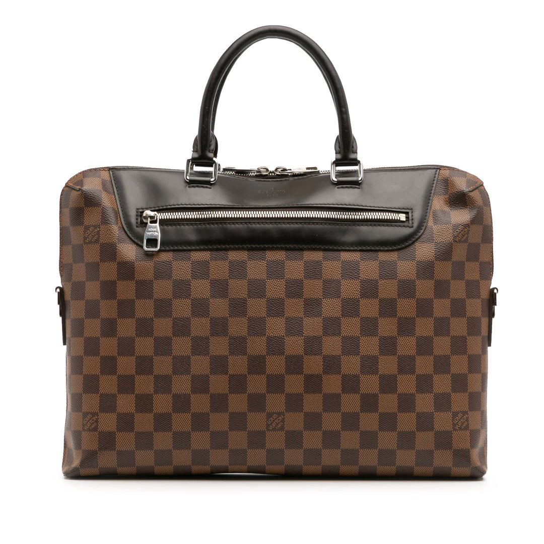 Louis Vuitton Damier Ebene Porte Documents Jour Marron – GABY PARIS Authentique
