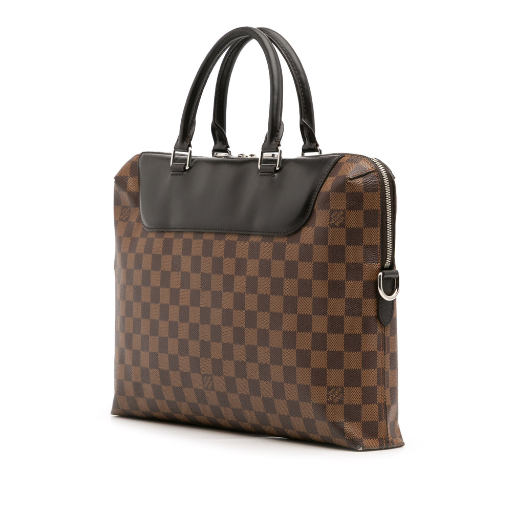 Louis Vuitton Damier Ebene Porte Documents Jour Marron – GABY PARIS Authentique