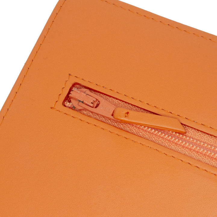 Classic Patent Wallet On Chain Orange - Gaby Paris