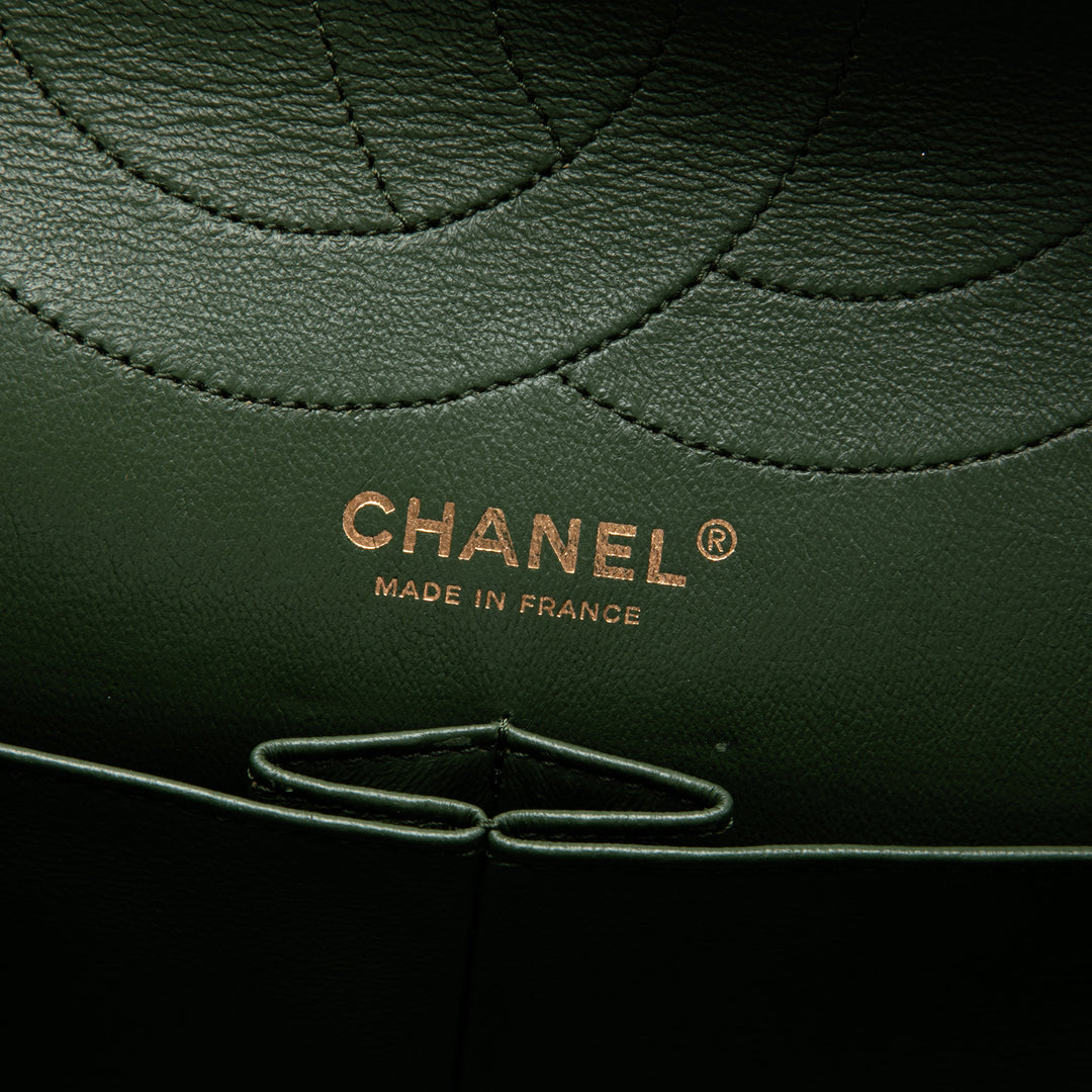 Chanel Matelassé Jersey Reissue 2.55 Double rabat 227 Vert – vue 5 – GABY PARIS