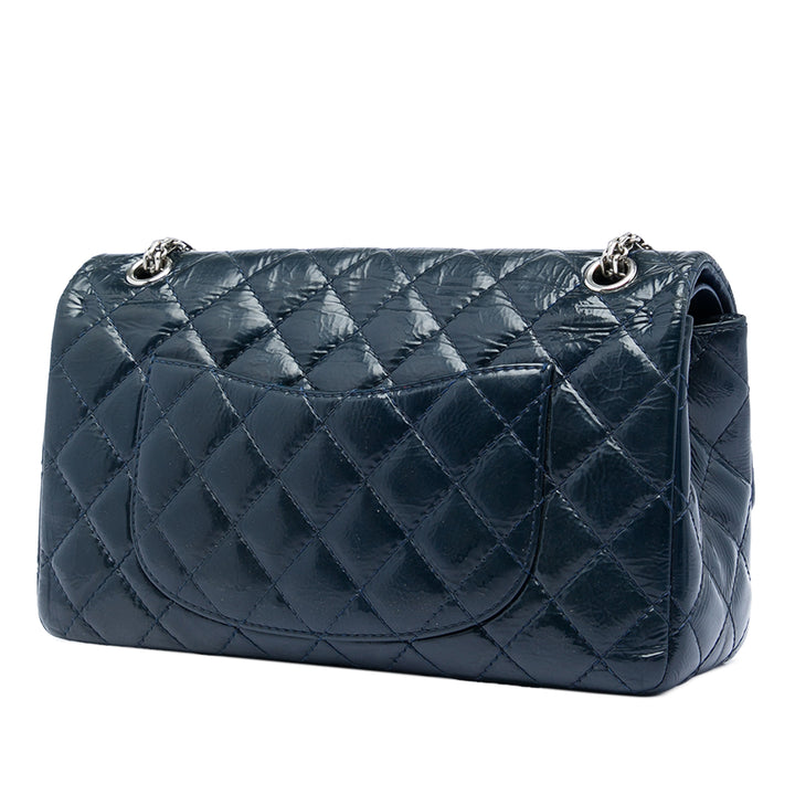 Chanel Matelassé froissé Cuir verni Reissue 2.55 Double rabat 226