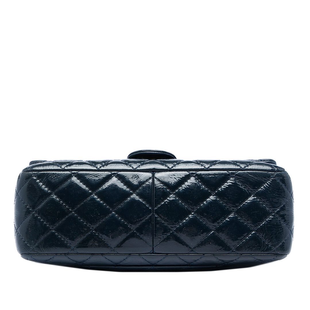 Chanel Matelassé froissé Cuir verni Reissue 2.55 Double rabat 226