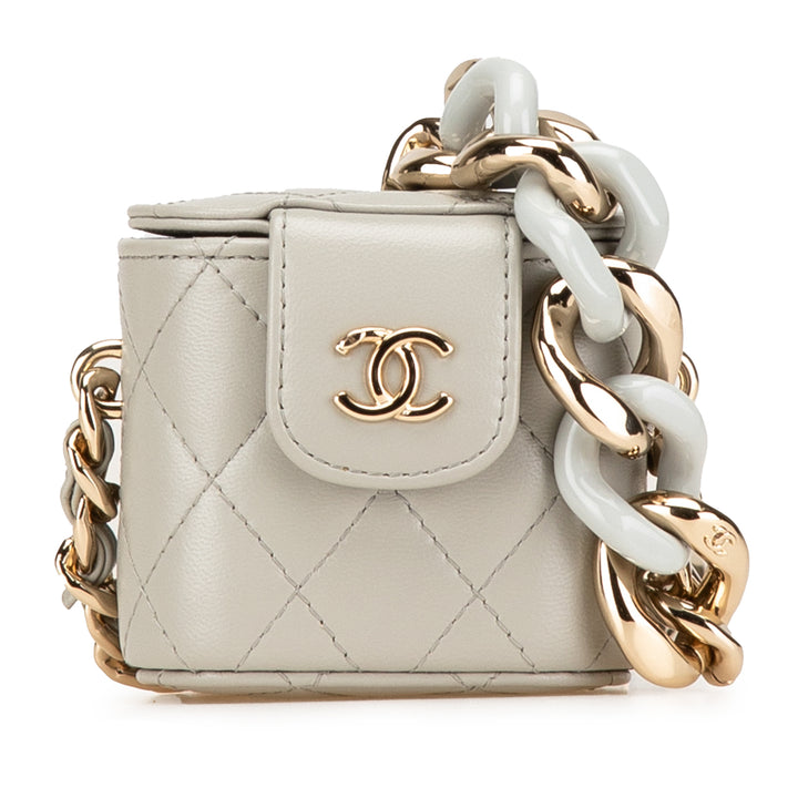 Chanel Mini Cuir d’agneau Elegant Chain Vanity
