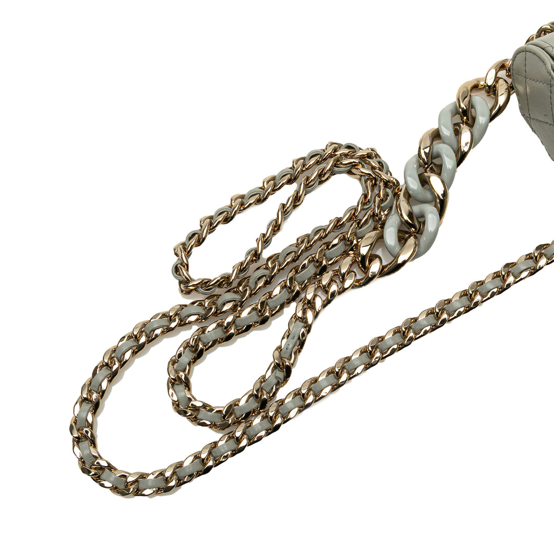 Chanel Mini Cuir d’agneau Elegant Chain Vanity