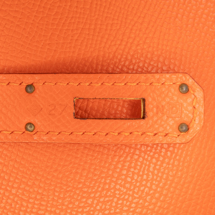 Epsom Kelly II Sellier 32 Orange - Gaby Paris