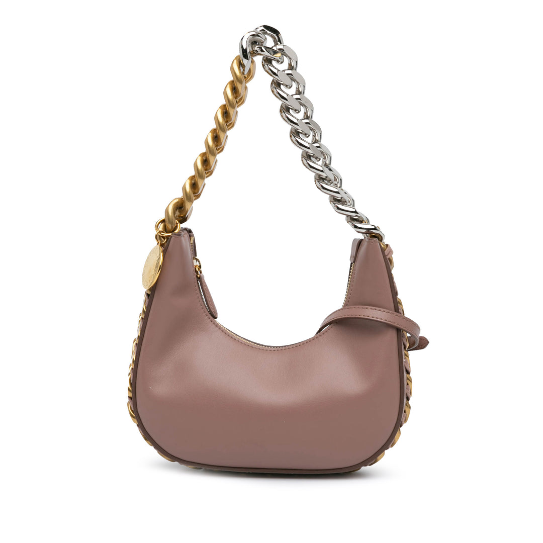 Mini Frayme Zipped Satchel Brown - Gaby Paris