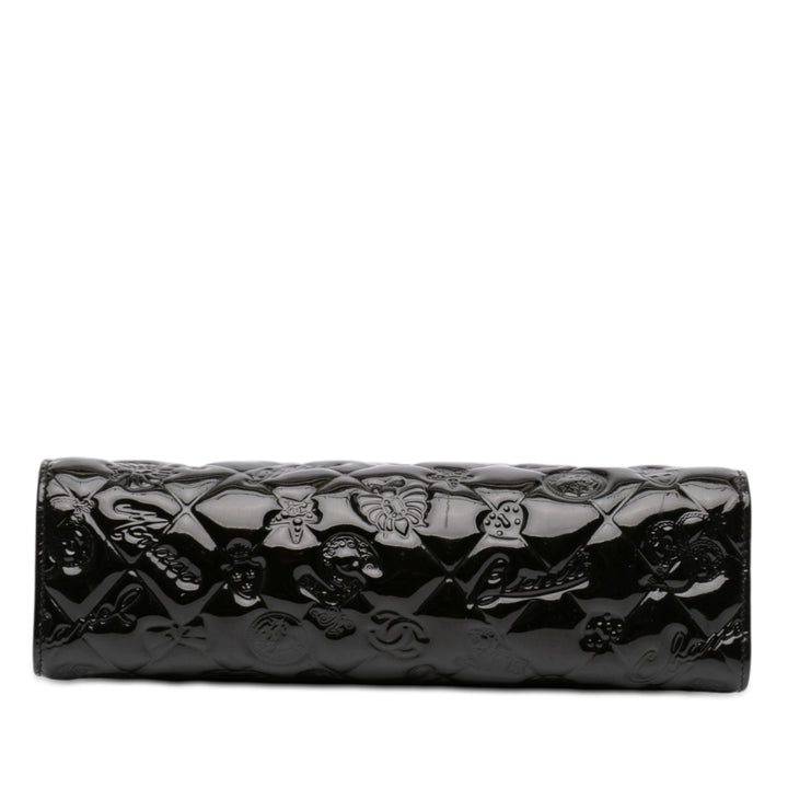 Chanel embossé Cuir verni Lucky Symbols Pochette