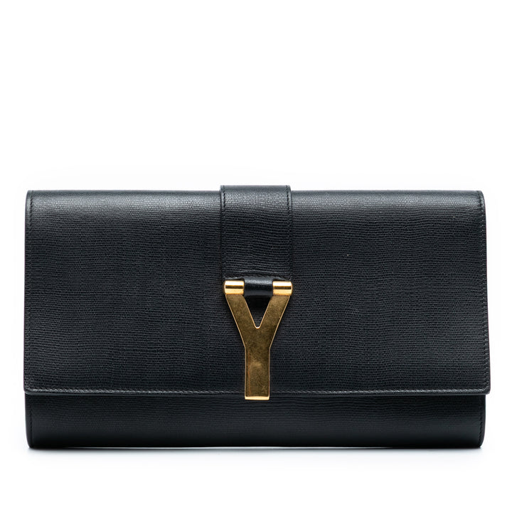 Saint Laurent Textured Cuir Chyc Ligne Pochette