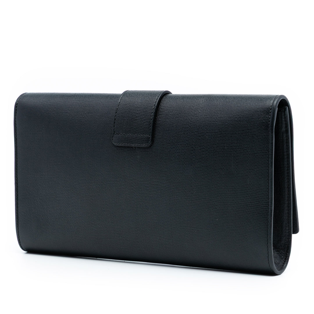 Saint Laurent Textured Cuir Chyc Ligne Pochette