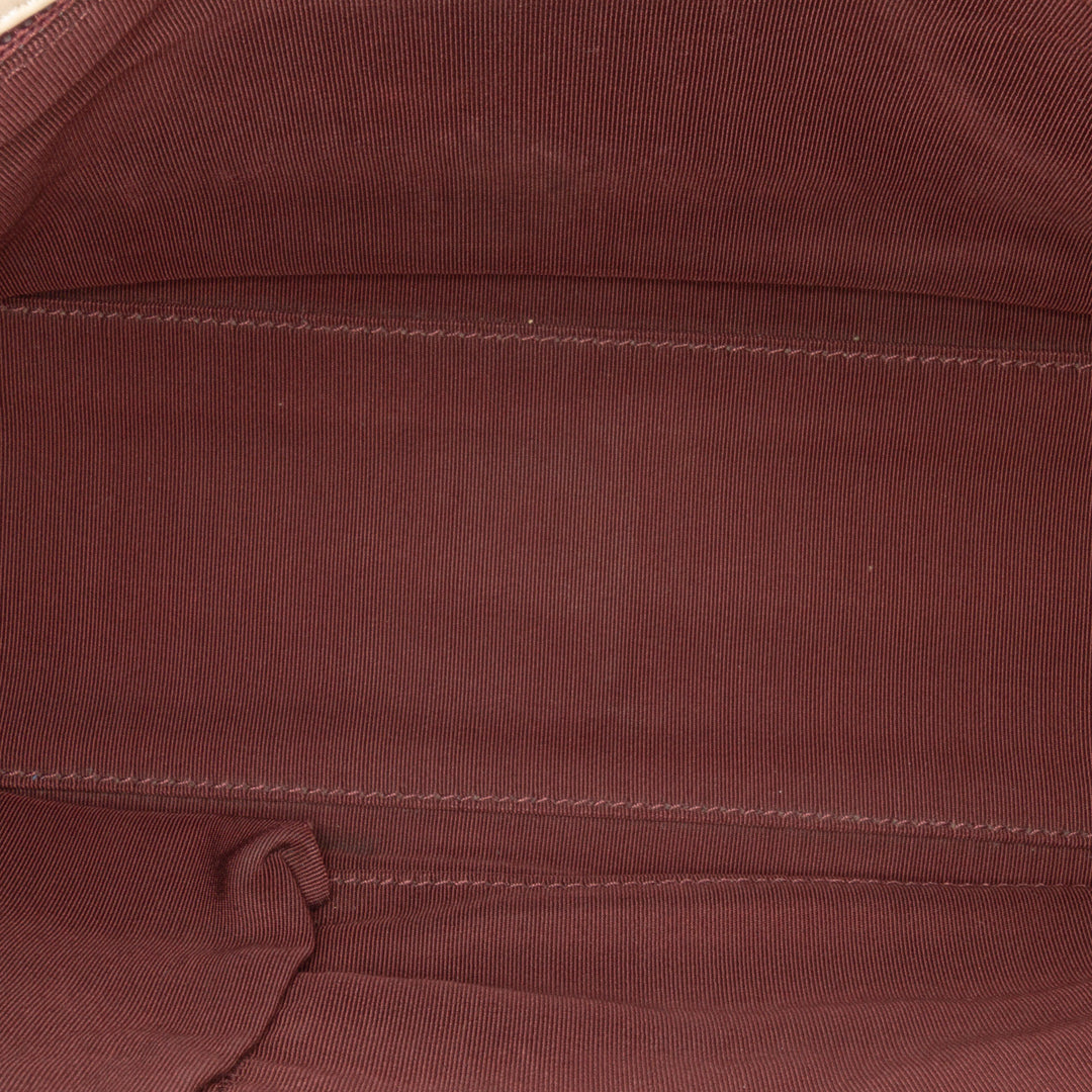 CC Bicolor Quilted Calfskin and Caviar Single Flap Brown - Gaby Paris