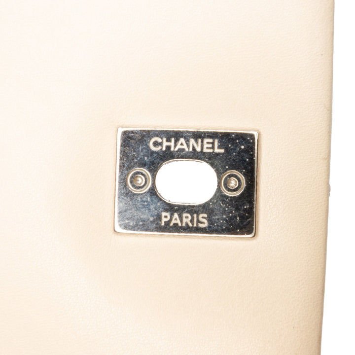 CC Bicolor Quilted Calfskin and Caviar Single Flap Brown - Gaby Paris