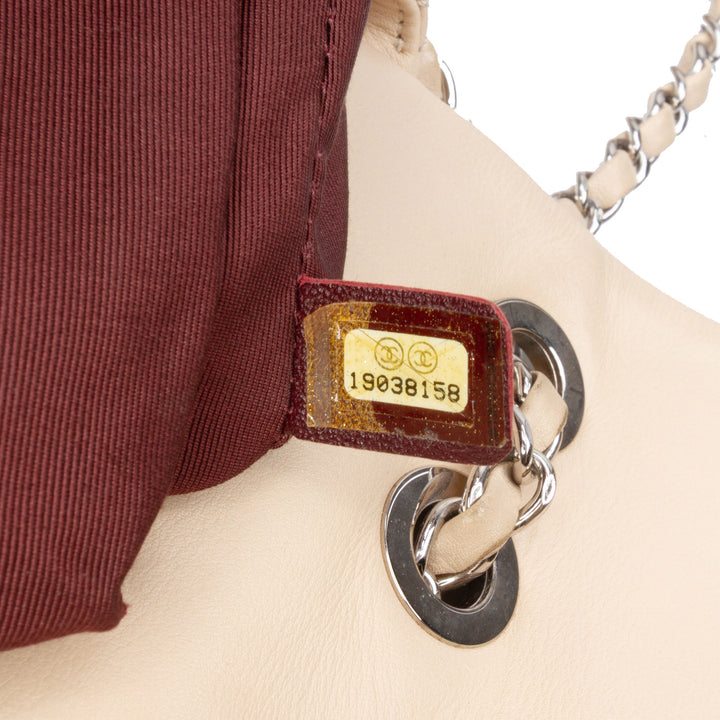 CC Bicolor Quilted Calfskin and Caviar Single Flap Brown - Gaby Paris