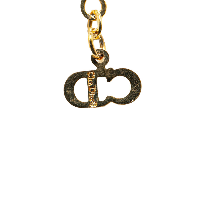 Gold Plated CD Logo Pendant Necklace Gold - Gaby Paris