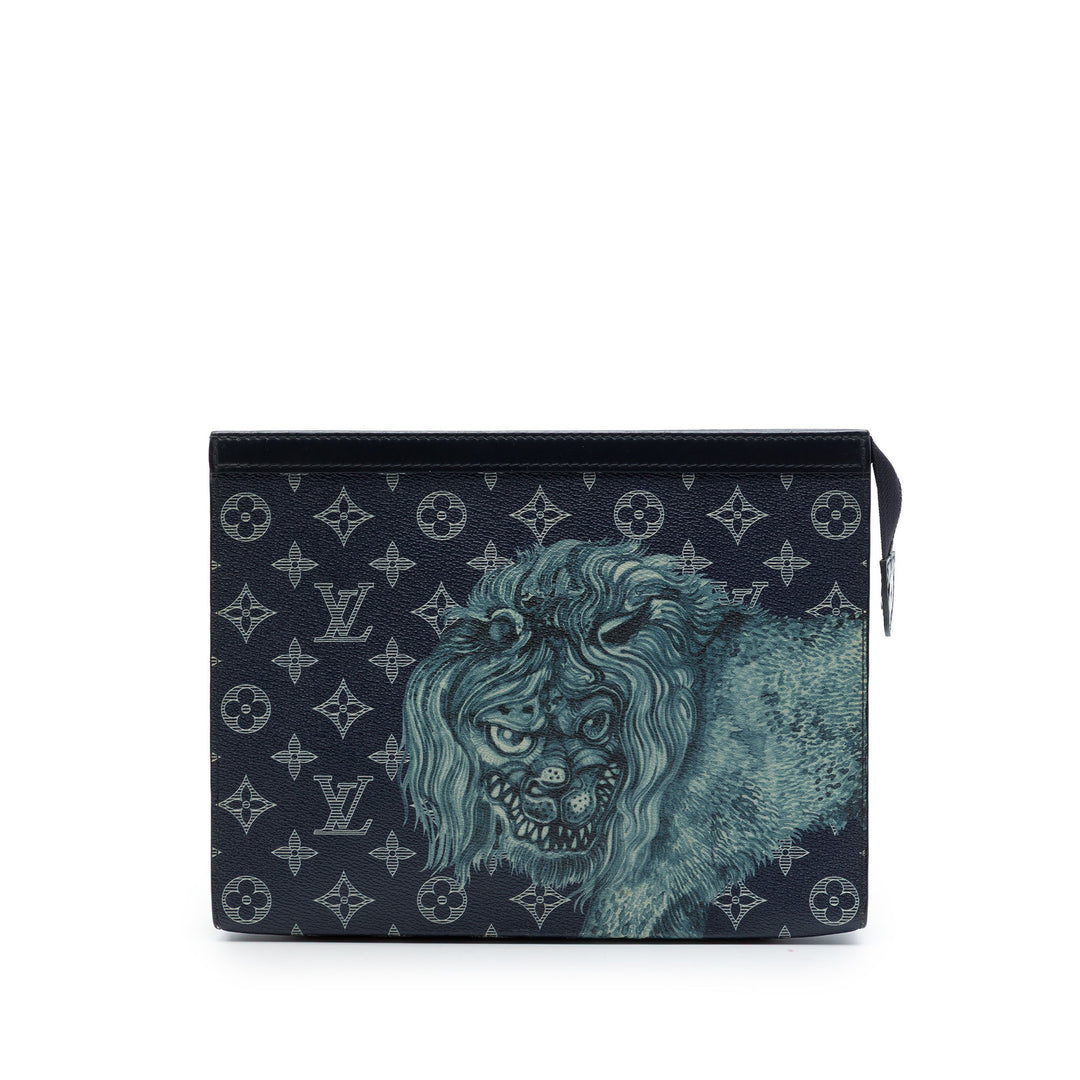 Louis Vuitton Chapman Brothers Savane Pochette Voyage MM Toile Monogram