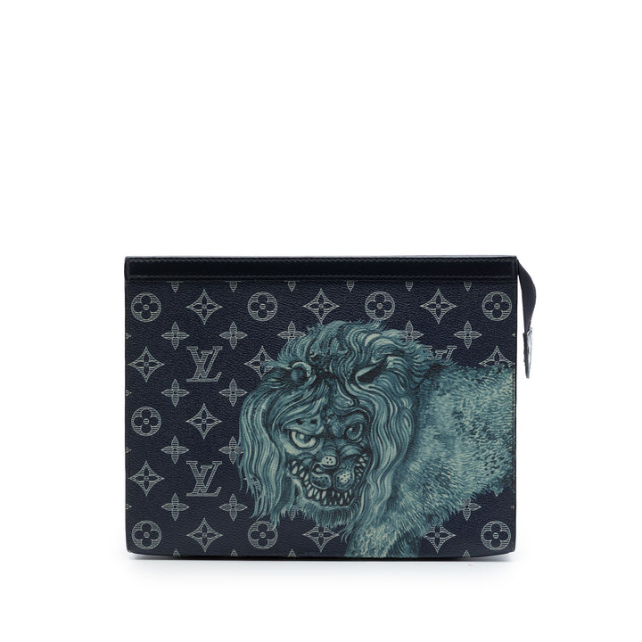 Louis Vuitton Chapman Brothers Savane Pochette Voyage MM Toile Monogram
