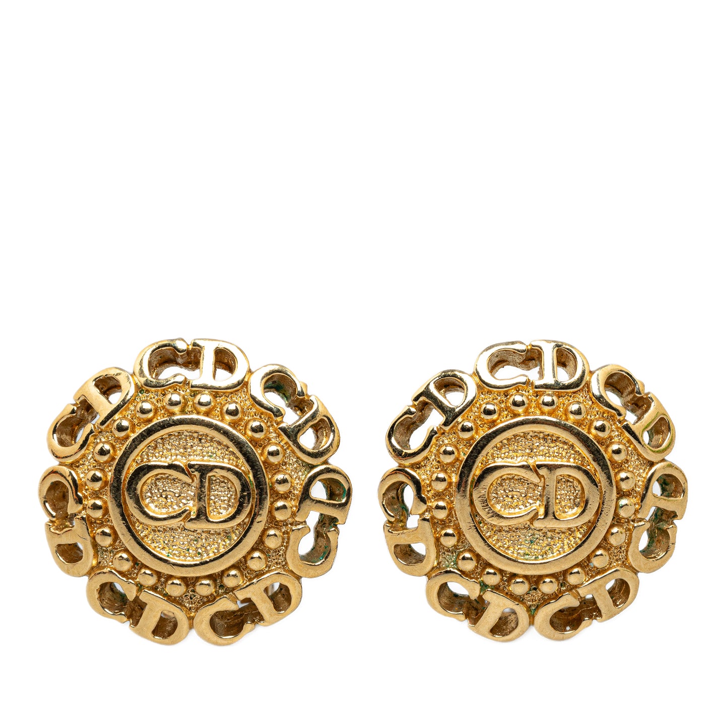 Logo Clip On Earrings Gold - Gaby Paris